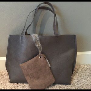 Just Fab Steel gray Tote